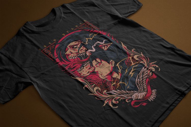 T-shirt Anime Attack on Titan